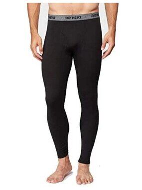 32 Degrees Heat Men's M 2-Pack Base Layer Legging Pants Black  e1783